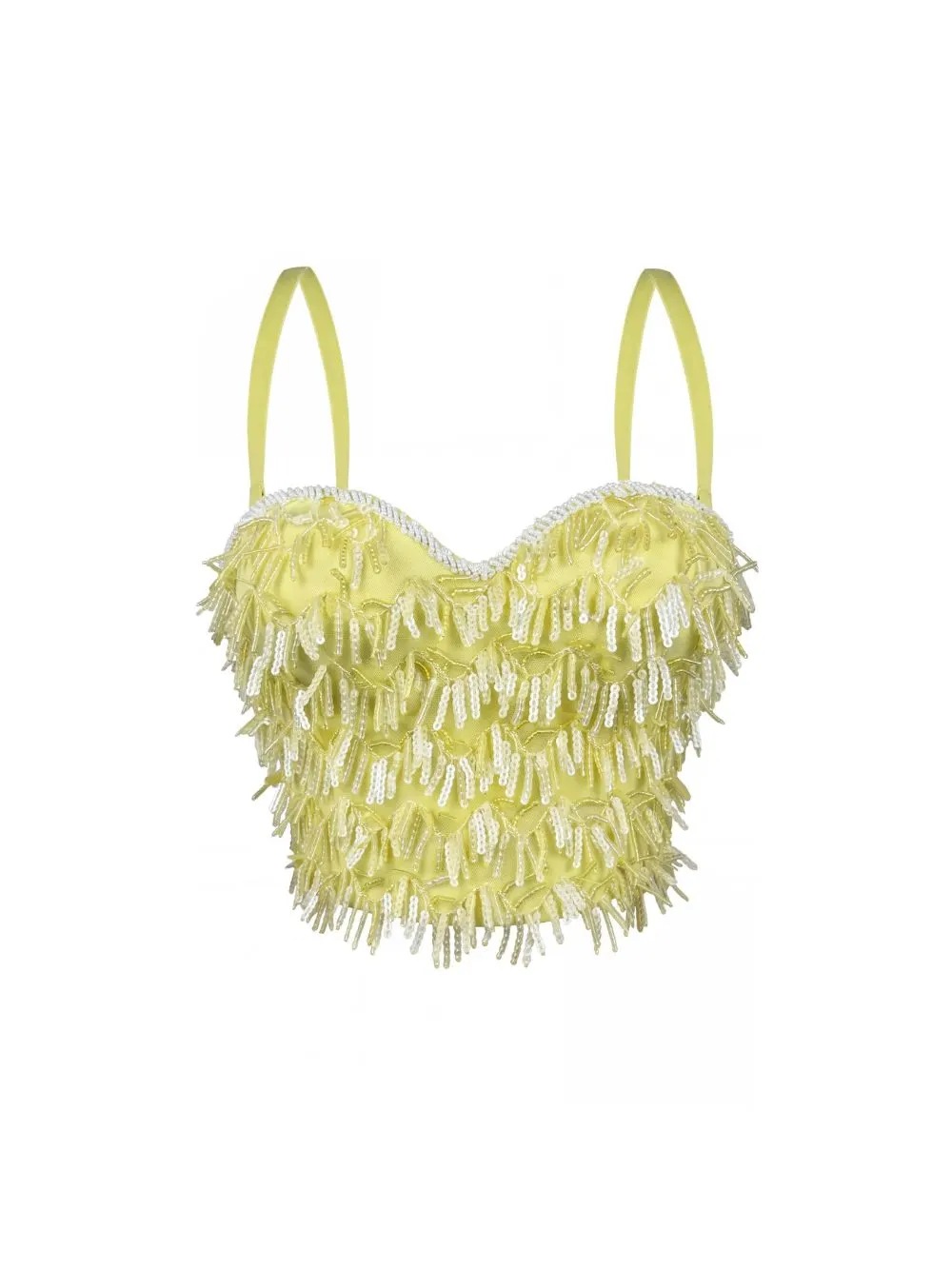 Mellie Sequin Tassel Crop Top - OWNCI Mellie Sequin Tassel Crop Top - OWNCI