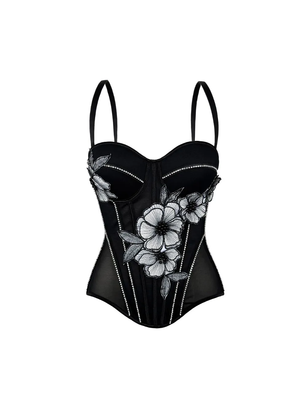 Melonie Flower Corset Top - OWNCI Melonie Flower Corset Top - OWNCI