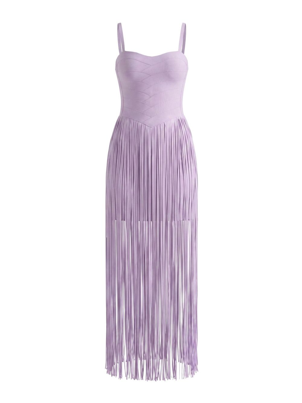 Tassel Detail Maxi Dress Lavender - OWNCI