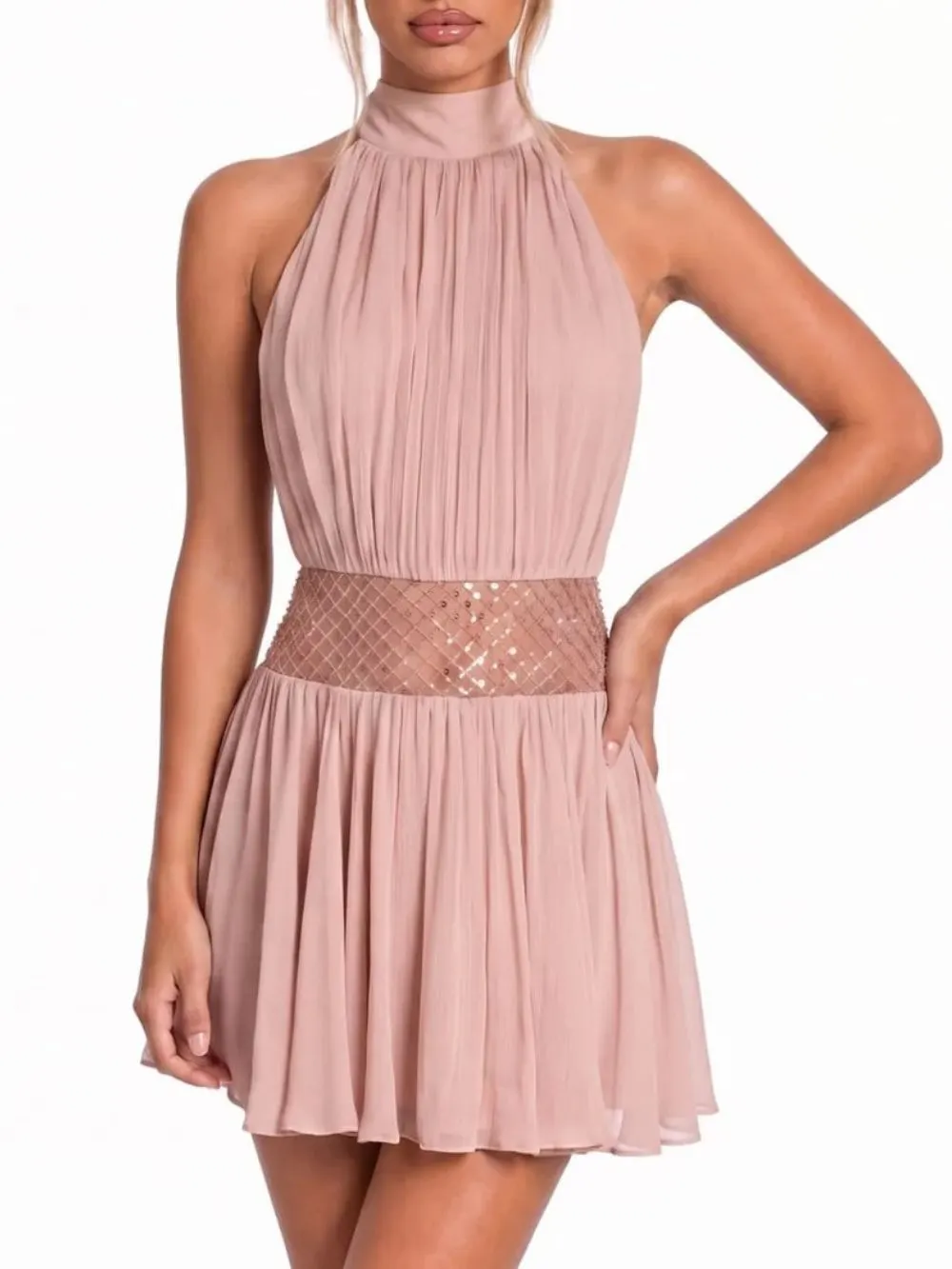 Altoir Backless Sequin Mini Dress - OWNCI Altoir Backless Sequin Mini Dress - OWNCI