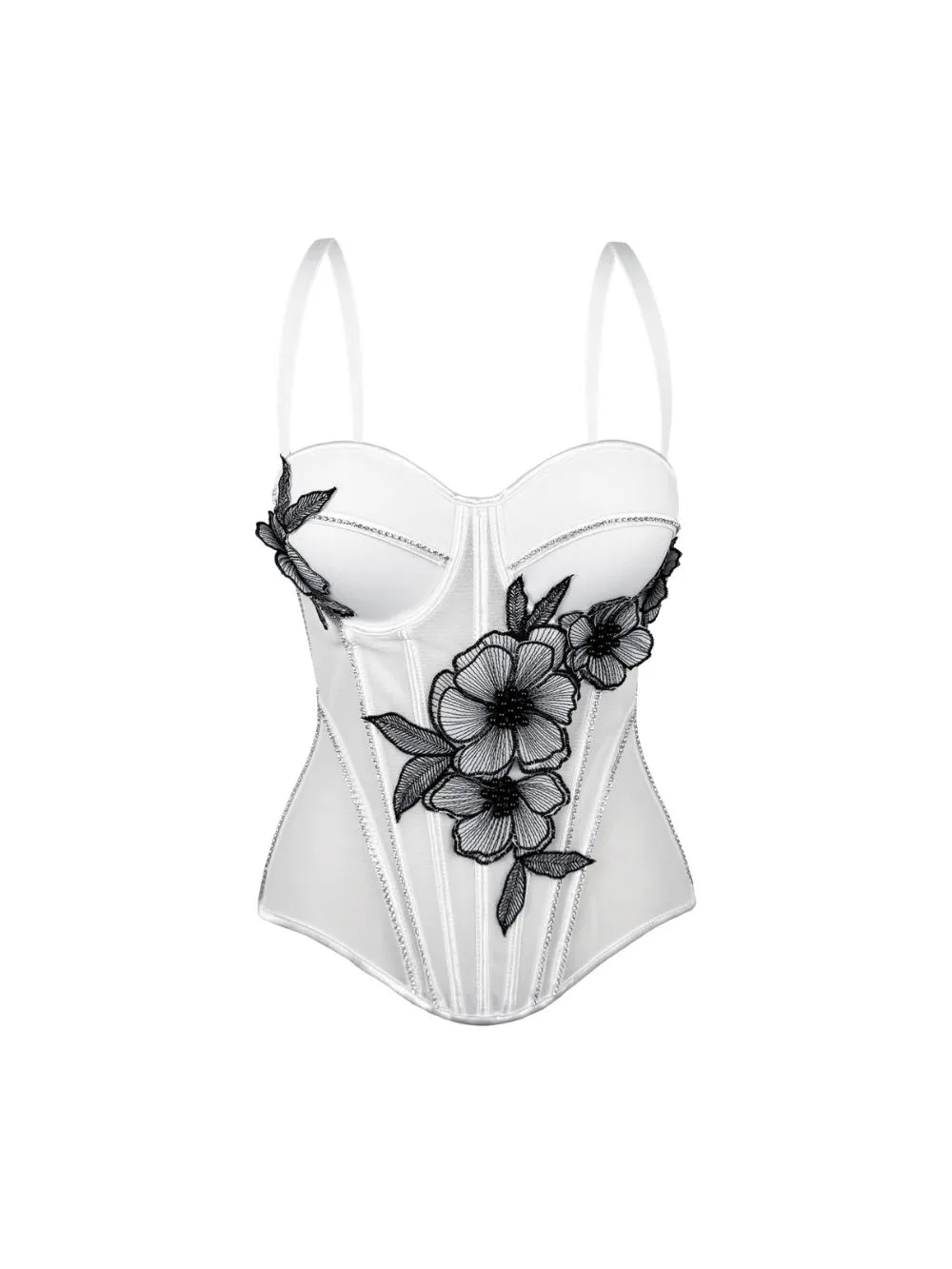 Melonie Flower Corset Top - OWNCI