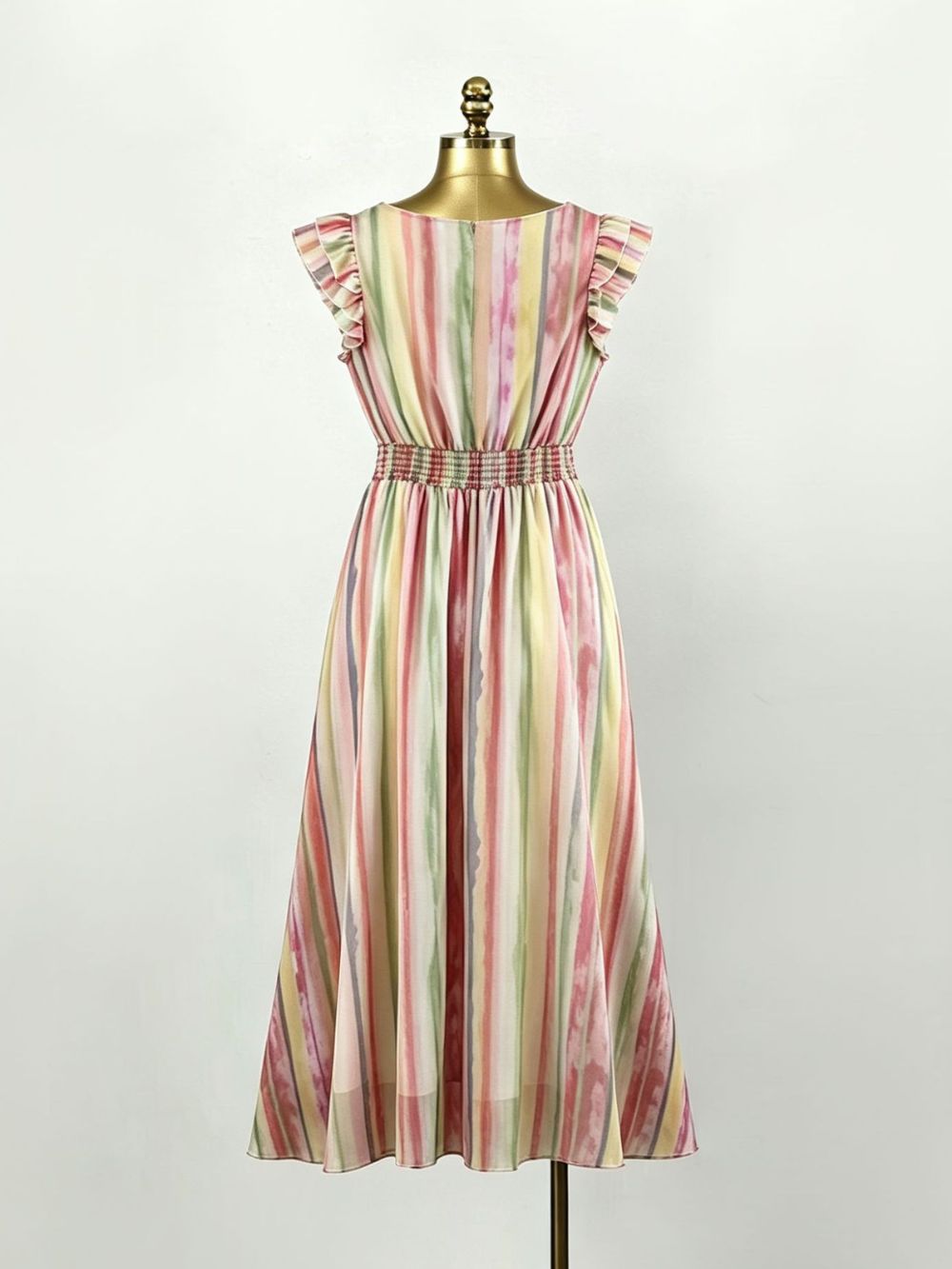 Mavi Striped Midi Dress - OWNCI Mavi Striped Midi Dress - OWNCI