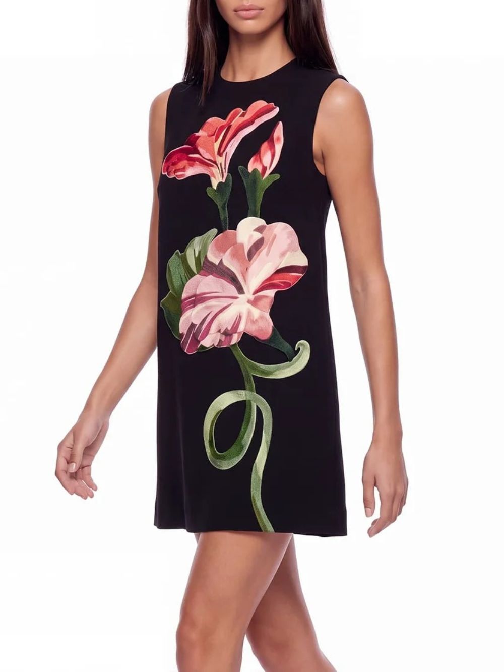 Floral Embroidered Mini Dress - OWNCI Floral Embroidered Mini Dress - OWNCI