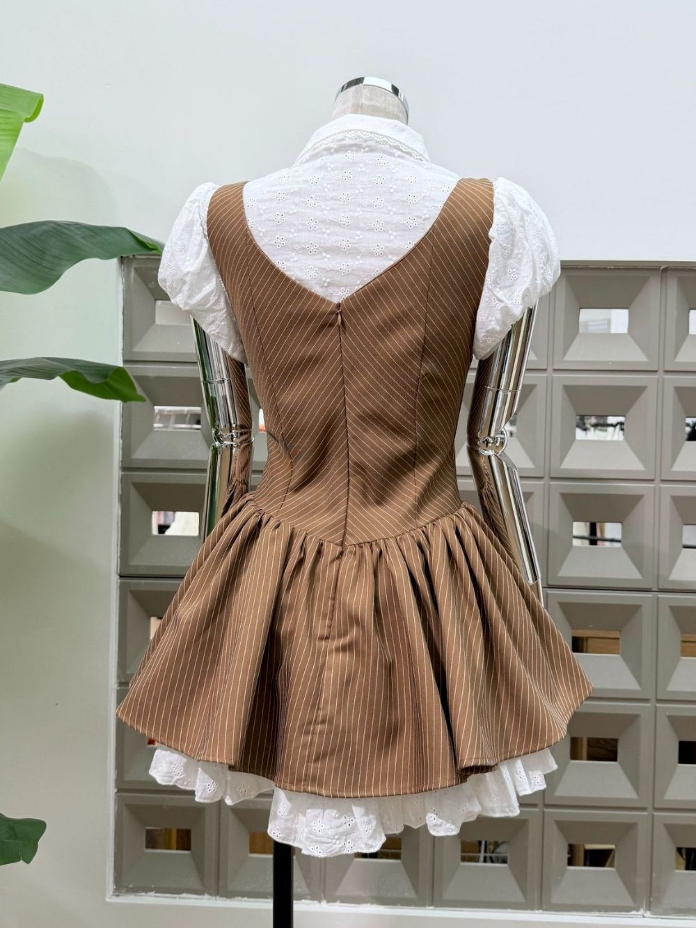 Mayme Puff Sleeve Bow Mini Dress - OWNCI Mayme Puff Sleeve Bow Mini Dress - OWNCI