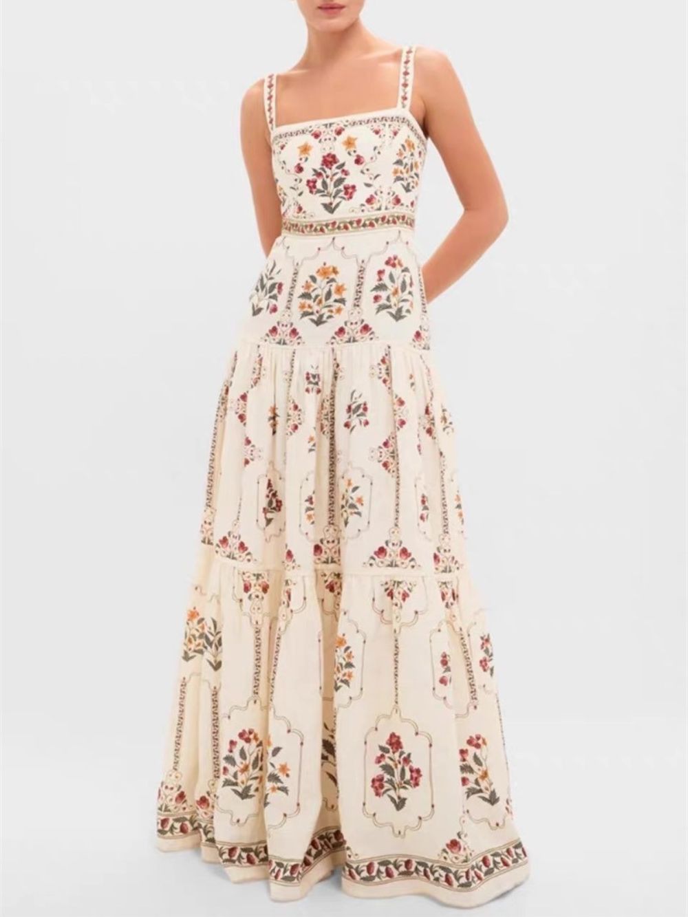 Meabh Strappy Printed Maxi Dress - OWNCI Meabh Strappy Printed Maxi Dress - OWNCI