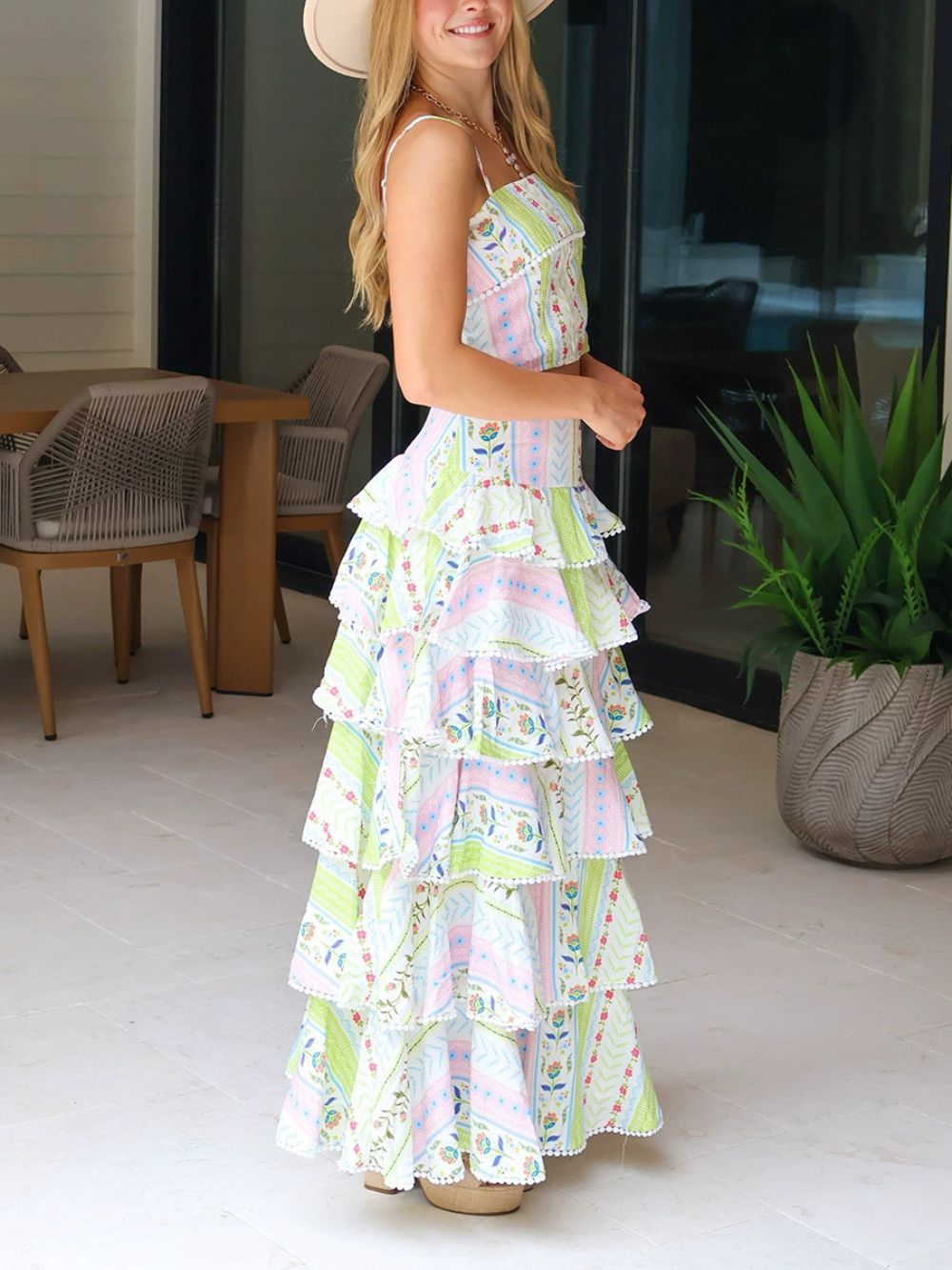 Mauri Printed Layered Two-Piece Set - OWNCI Mauri Printed Layered Two-Piece Set - OWNCI