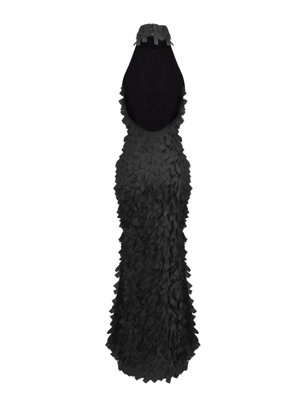Melba Black Halter Maxi Dress - OWNCI