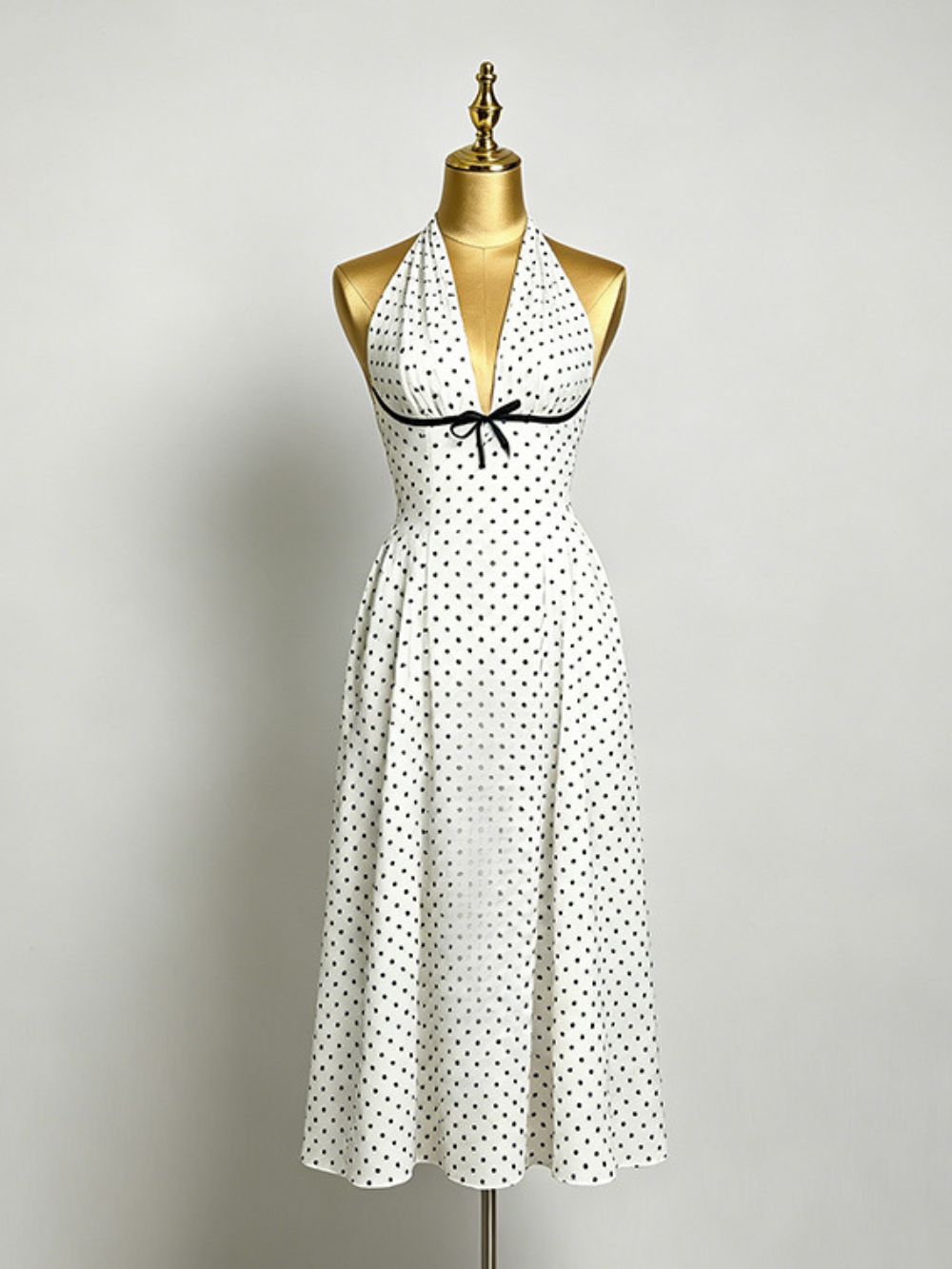 Maurus Halter Dot Maxi Dress - OWNCI Maurus Halter Dot Maxi Dress - OWNCI