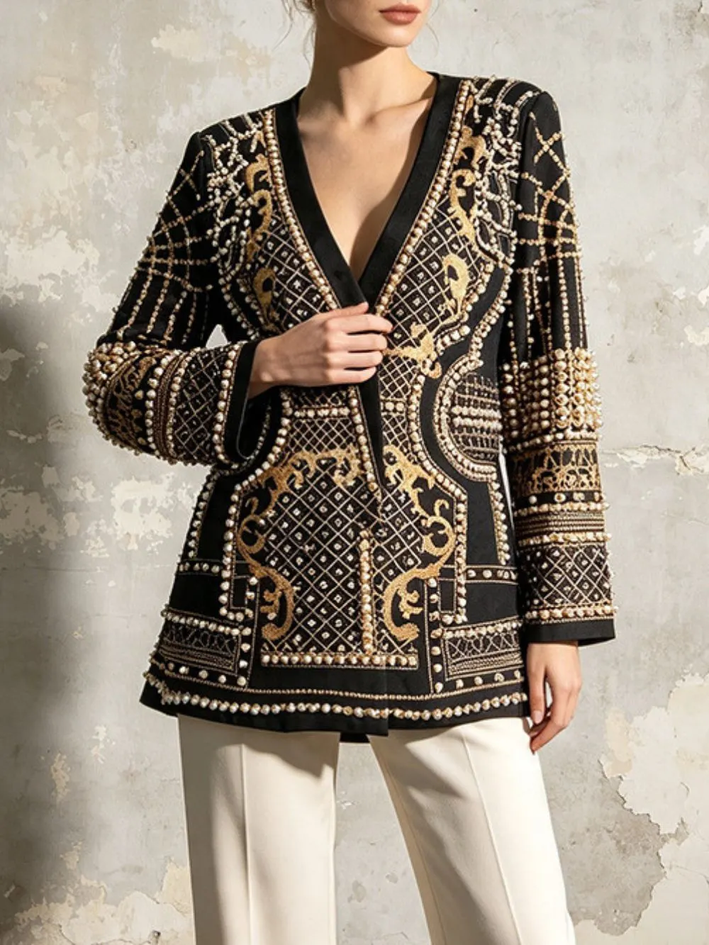 Mikasa Beaded Blazer - OWNCI Mikasa Beaded Blazer - OWNCI