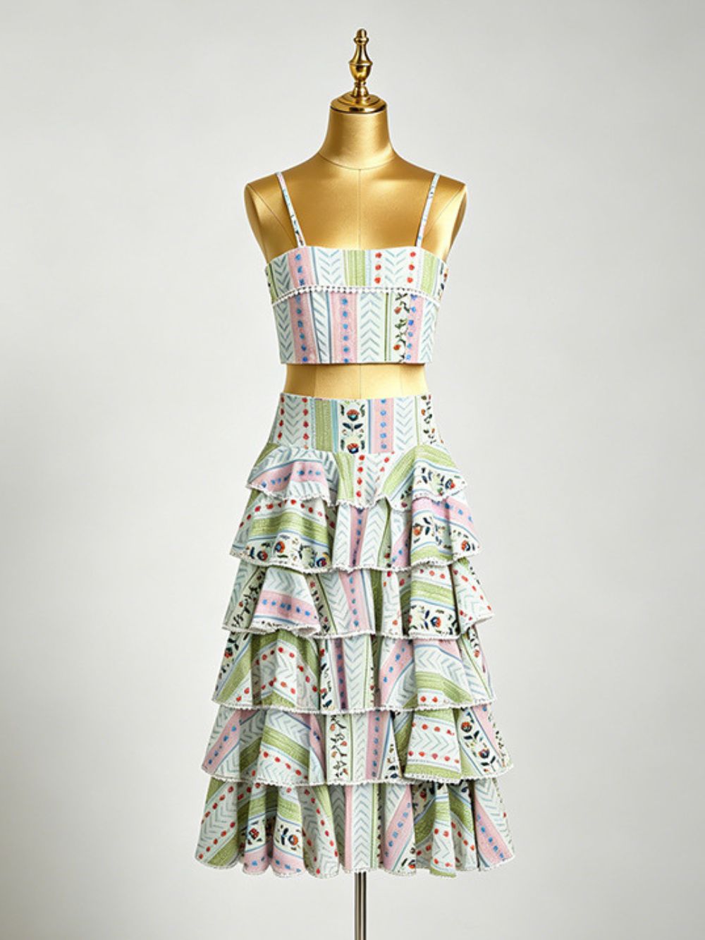 Mauri Printed Layered Two-Piece Set - OWNCI Mauri Printed Layered Two-Piece Set - OWNCI