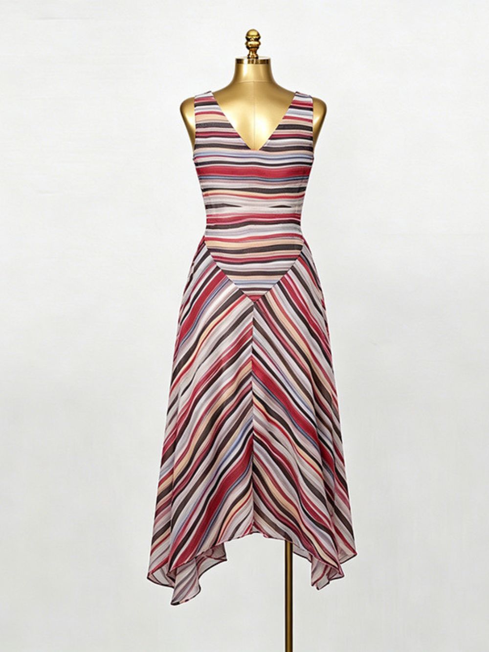 Mave Sleeveless Stripe Maxi Dress - OWNCI Mave Sleeveless Stripe Maxi Dress - OWNCI