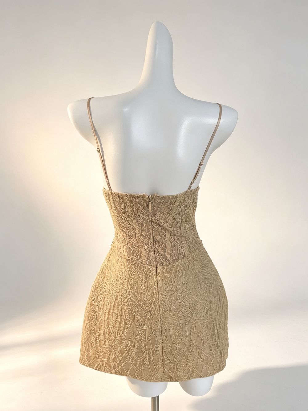 Mills Spaghetti Beaded Mini Dress - OWNCI