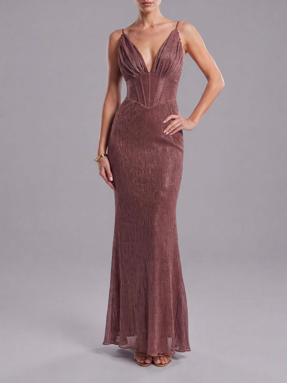 Millee Spaghetti Corset Maxi Dress - OWNCI Millee Spaghetti Corset Maxi Dress - OWNCI