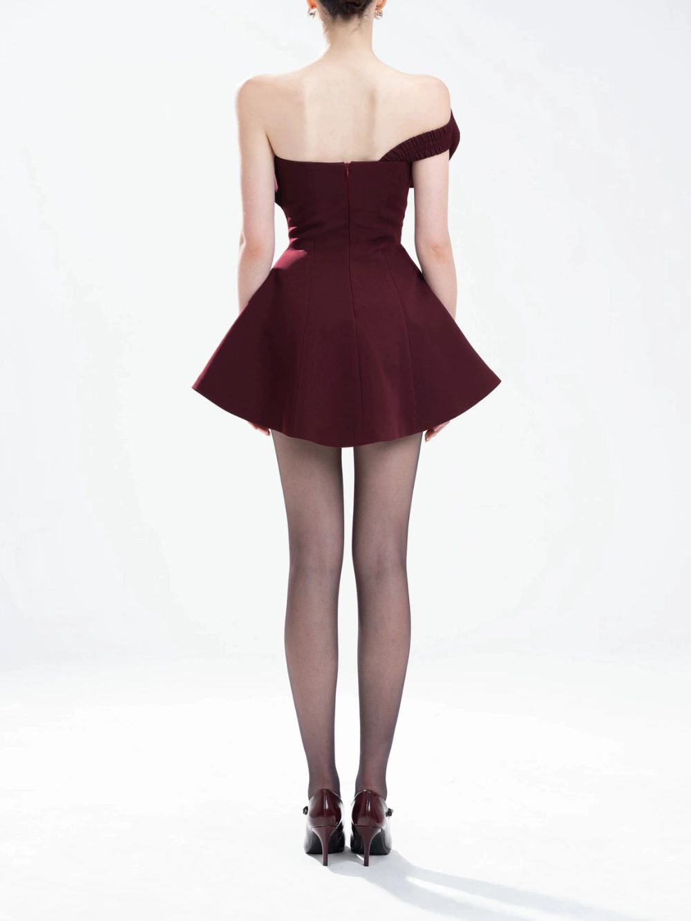 Meili One-Shoulder Mini Dress - OWNCI