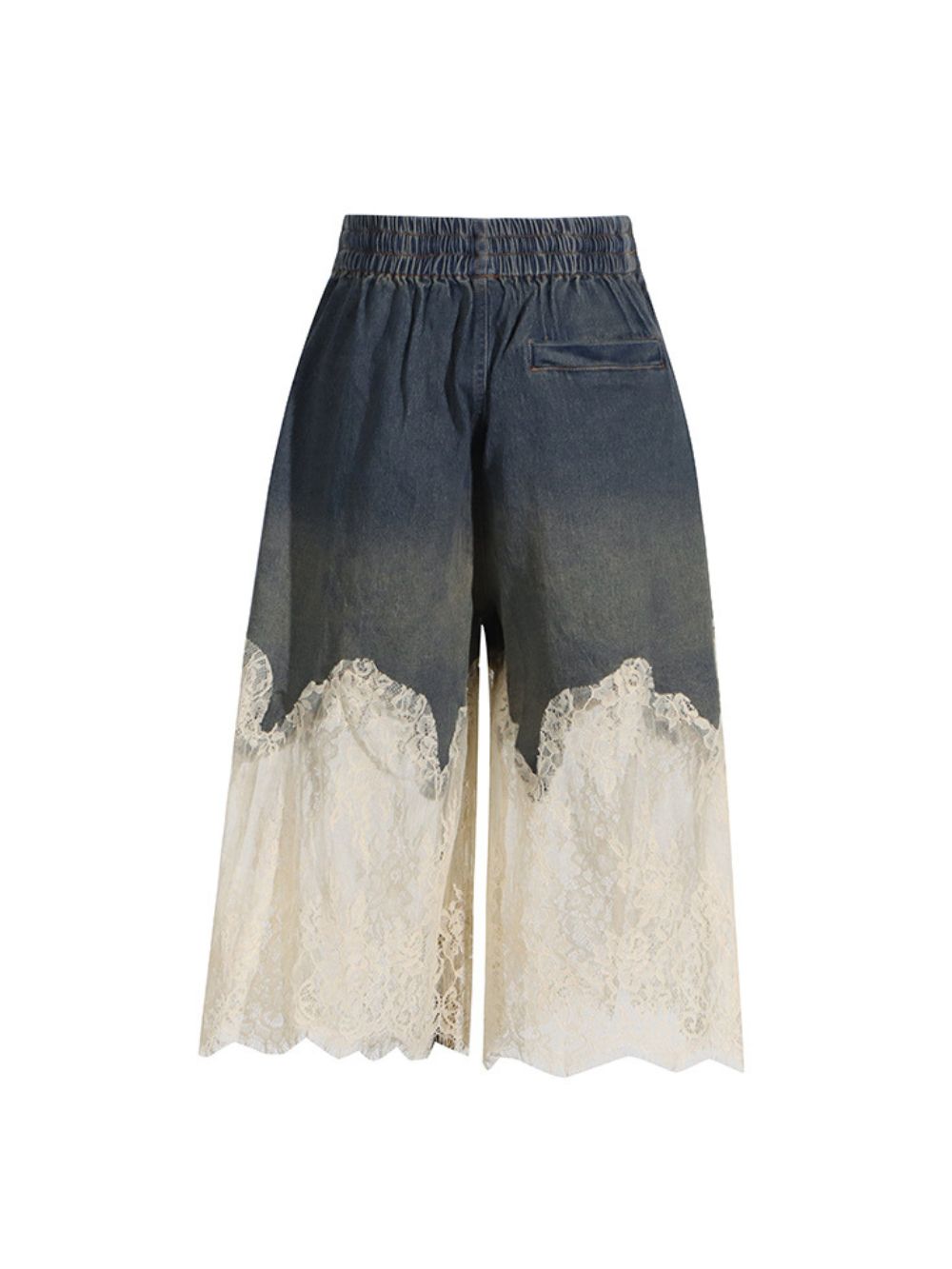 Denim & Lace Cami Top & Capri Pants Two Piece Set - OWNCI Denim & Lace Cami Top & Capri Pants Two Piece Set - OWNCI