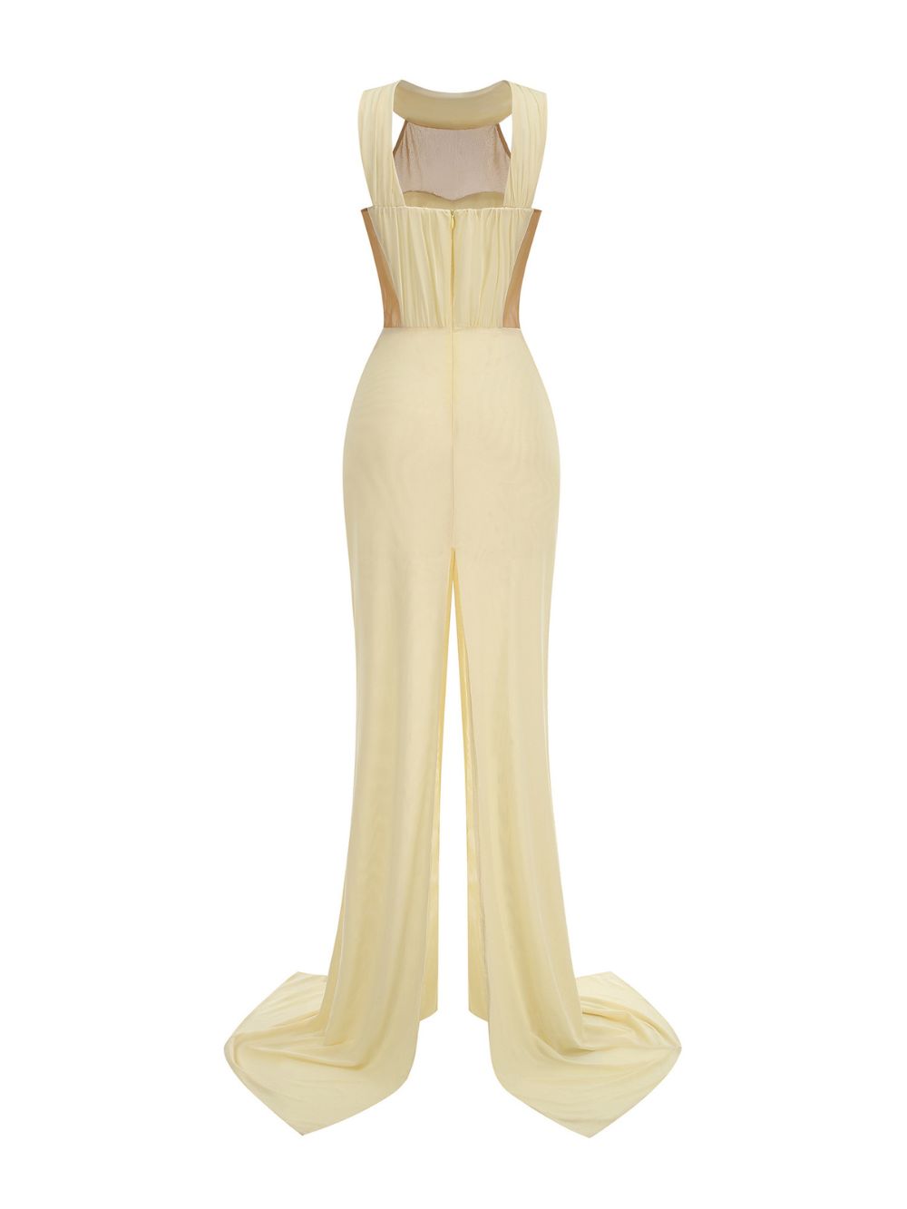 Merab Yellow Slit Maxi Dress - OWNCI
