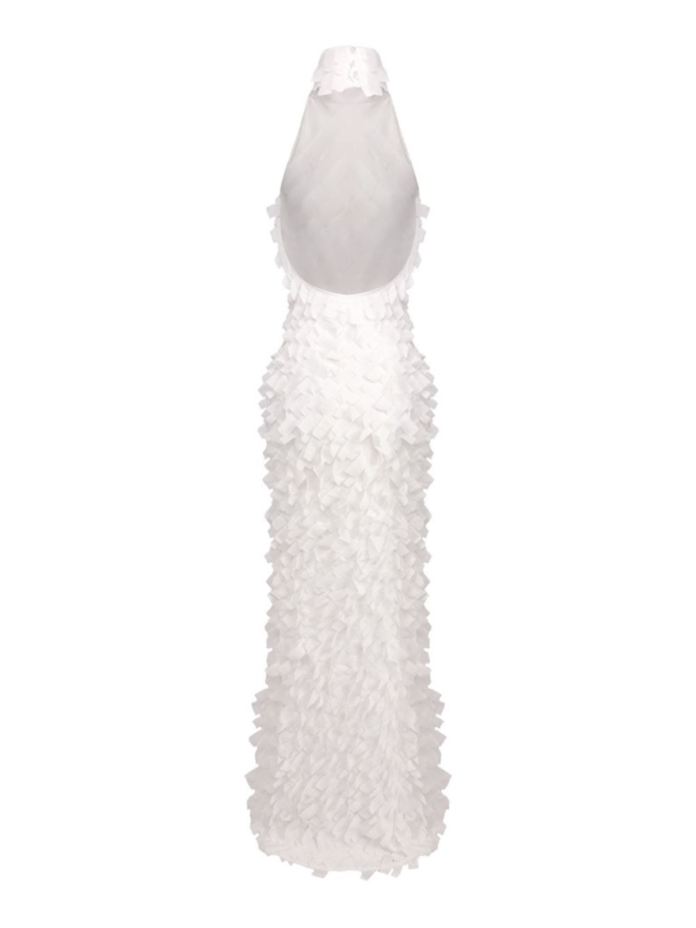 Melba White Halter Maxi Dress - OWNCI