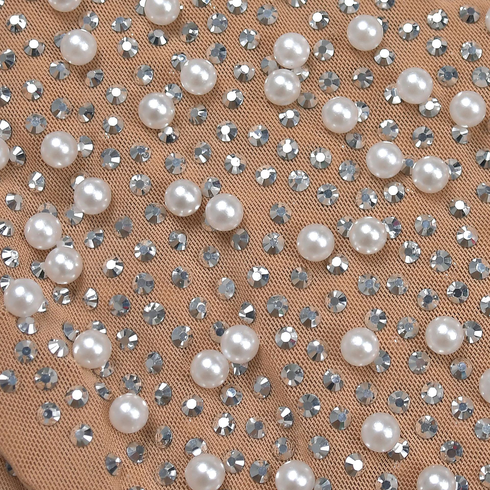 Melena Pearl Embellished Long Sleeve Maxi Dress - OWNCI Melena Pearl Embellished Long Sleeve Maxi Dress - OWNCI