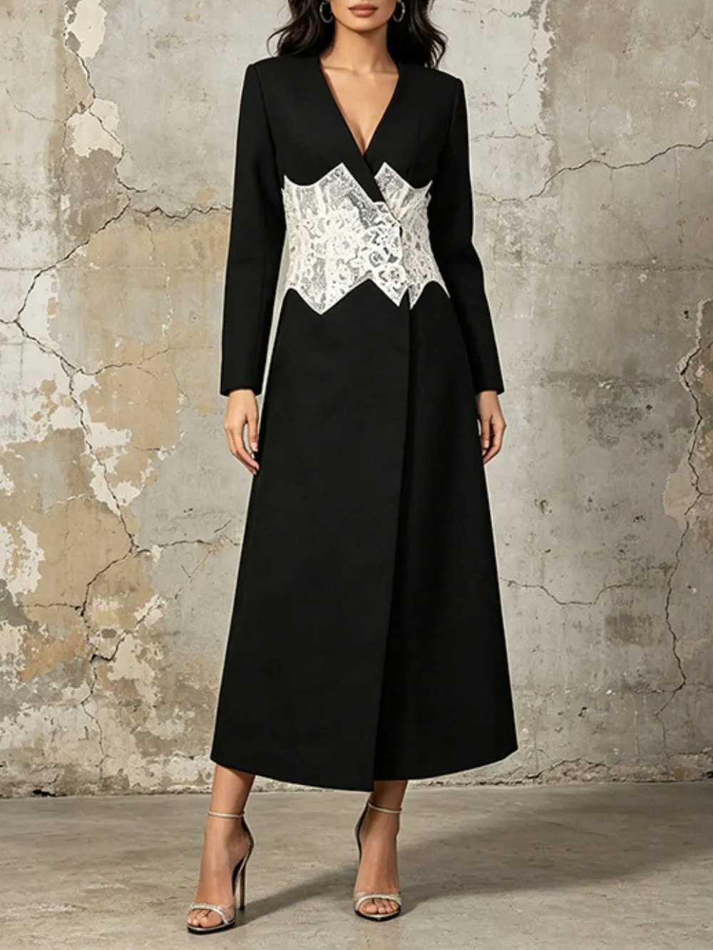 Micah Black Lace Coat - OWNCI Micah Black Lace Coat - OWNCI