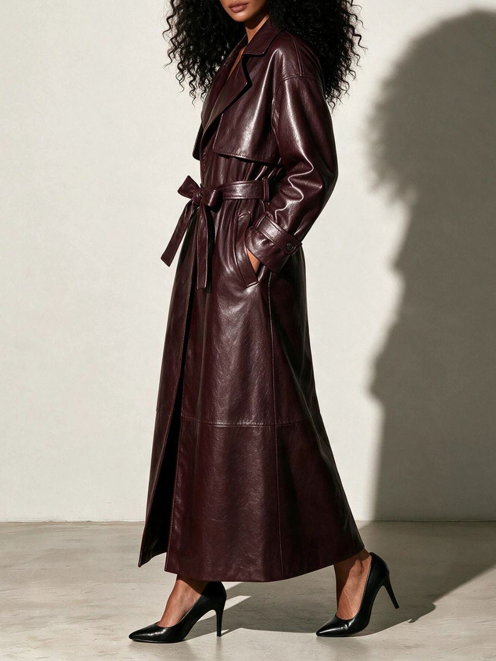 Melika Leather Coat - OWNCI