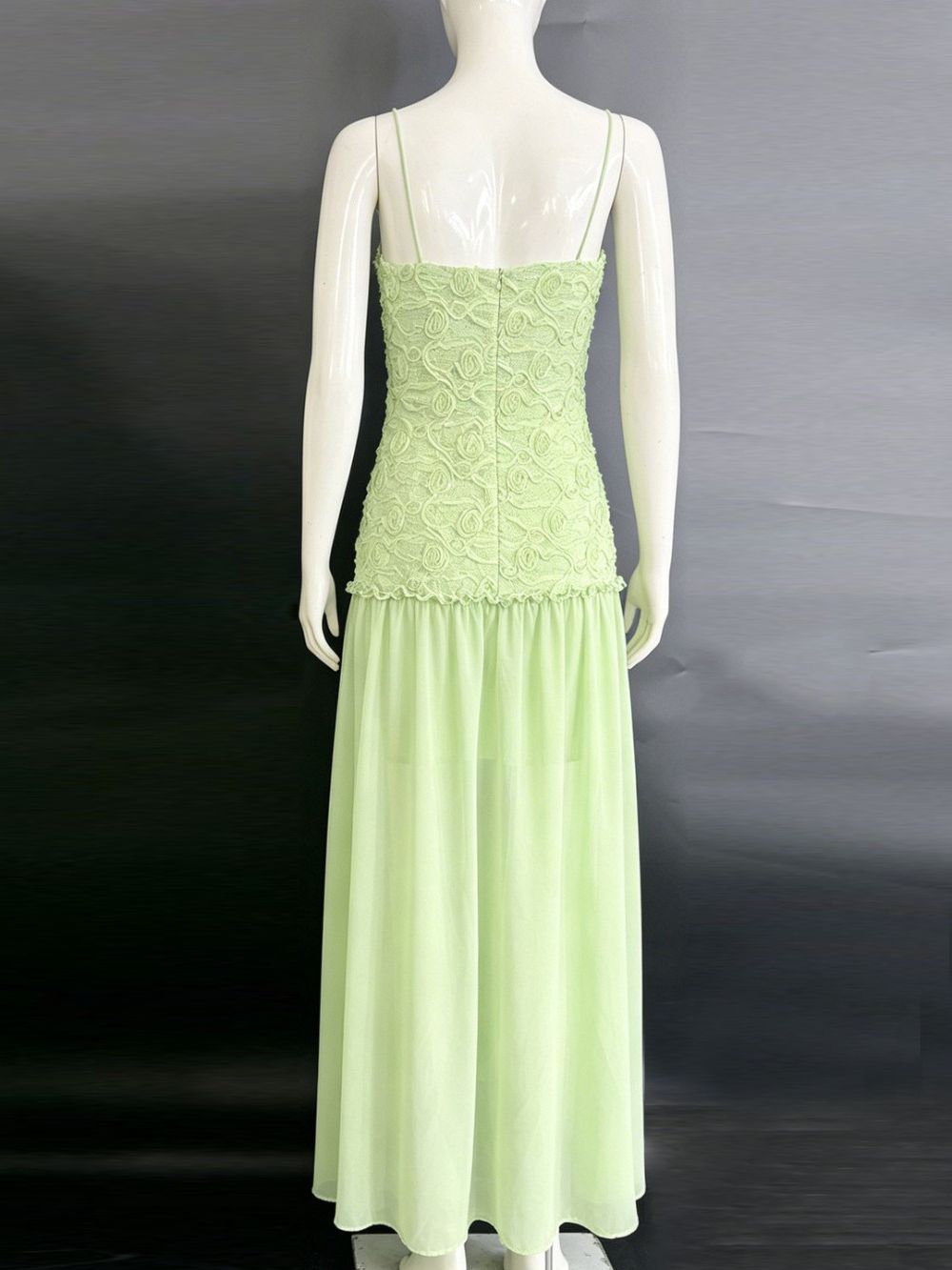 A-Line With Fitted Drop-Waist Bodice Gown - OWNCI A-Line With Fitted Drop-Waist Bodice Gown - OWNCI