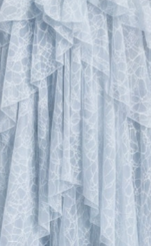 Light Blue Floral Lace Tiered A-Line Gown - OWNCI Light Blue Floral Lace Tiered A-Line Gown - OWNCI