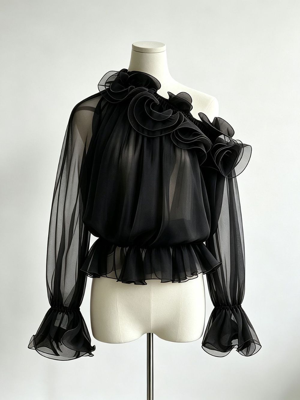 Mekelle Mesh Long Sleeve Top - OWNCI