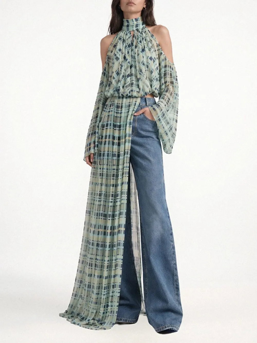 Michaela Check Blouse - OWNCI