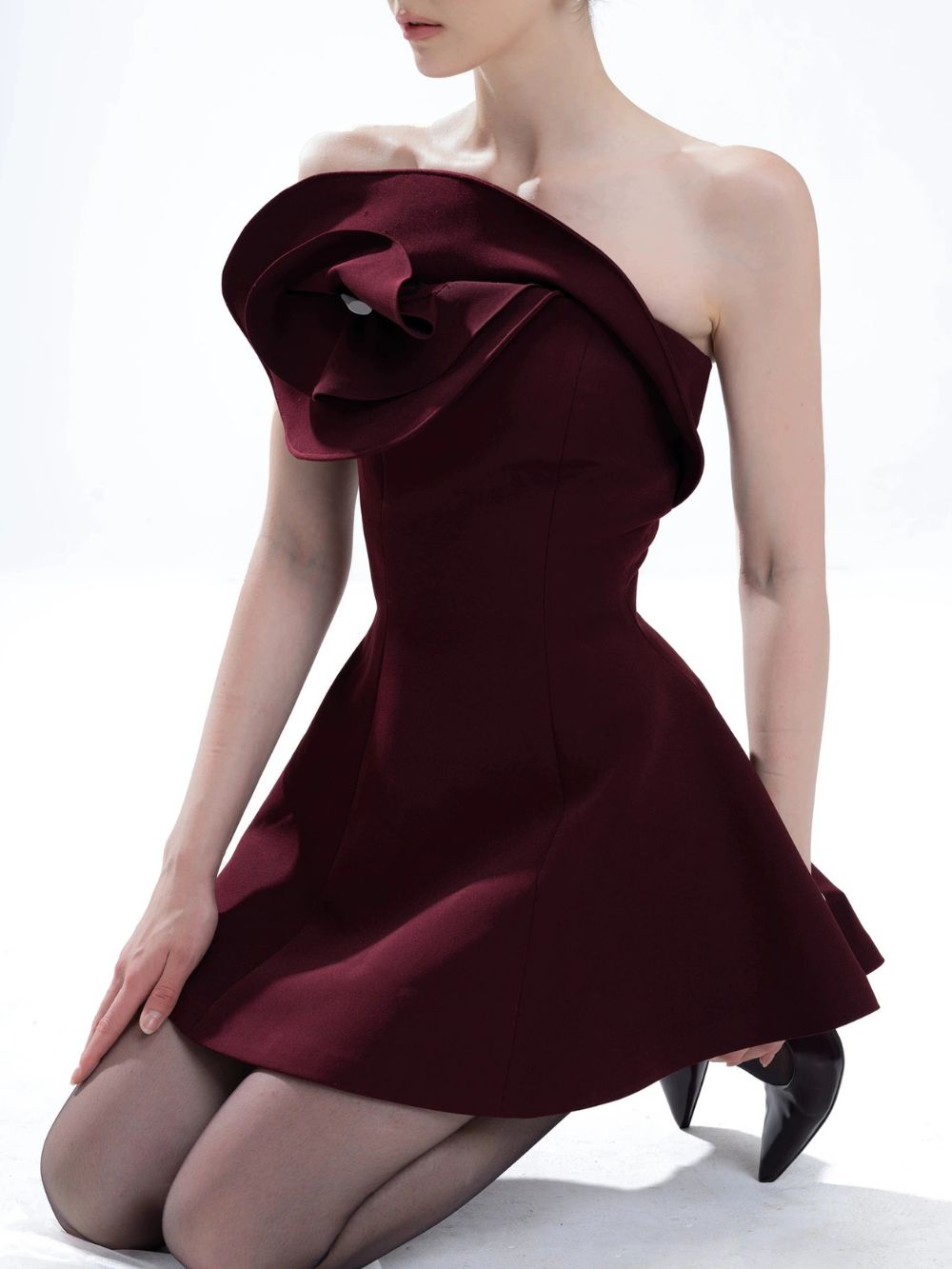 Meili One-Shoulder Mini Dress - OWNCI
