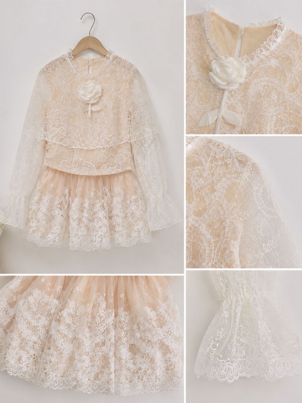 Mavie Long Sleeve Lace Two-Piece Set - OWNCI Mavie Long Sleeve Lace Two-Piece Set - OWNCI