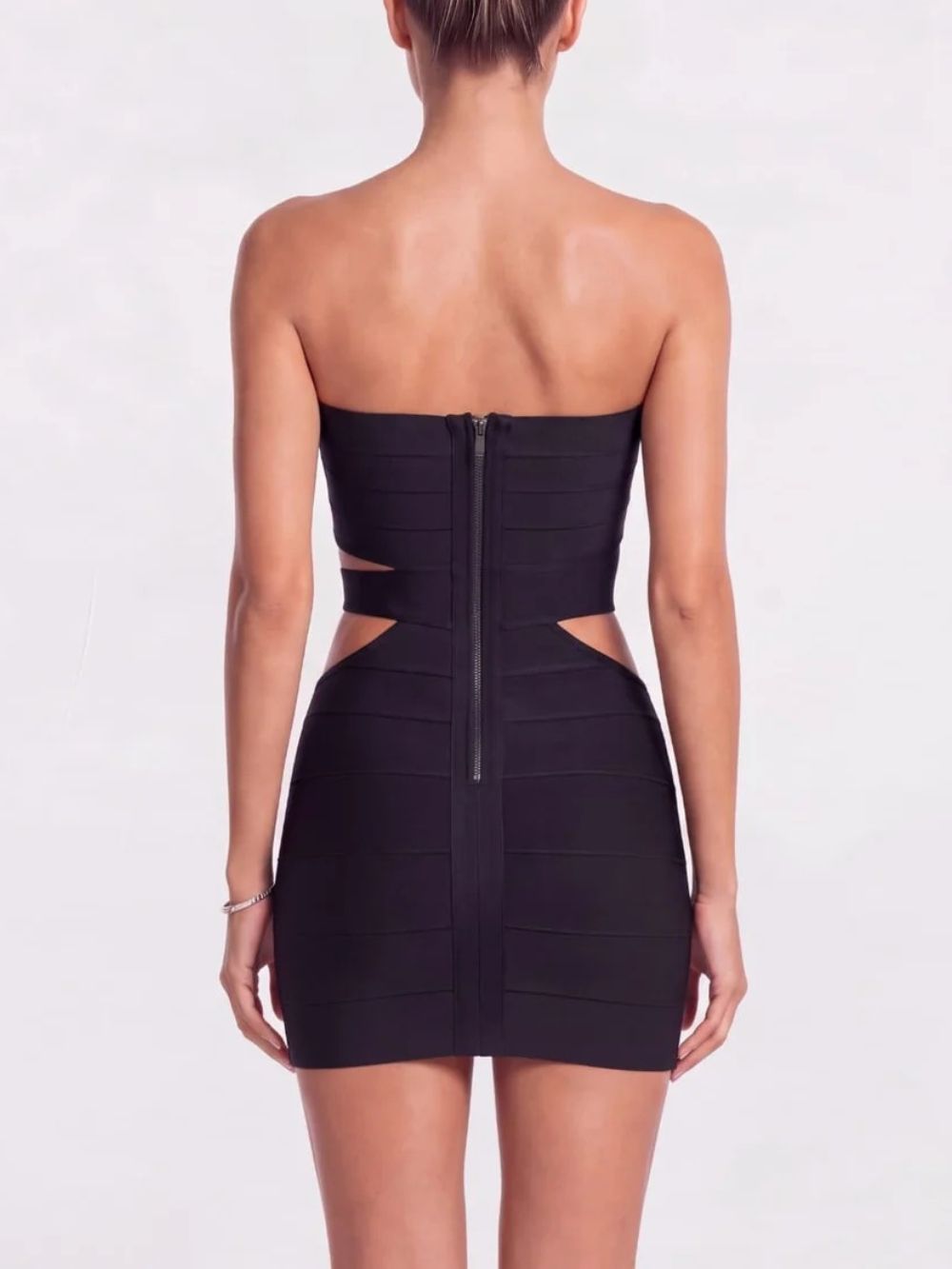 Arskel Strapless Cutout Bandage Mini Dress - OWNCI