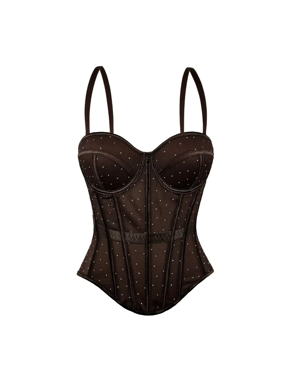 Mélodie Rhinestone Corset Top - OWNCI Mélodie Rhinestone Corset Top - OWNCI