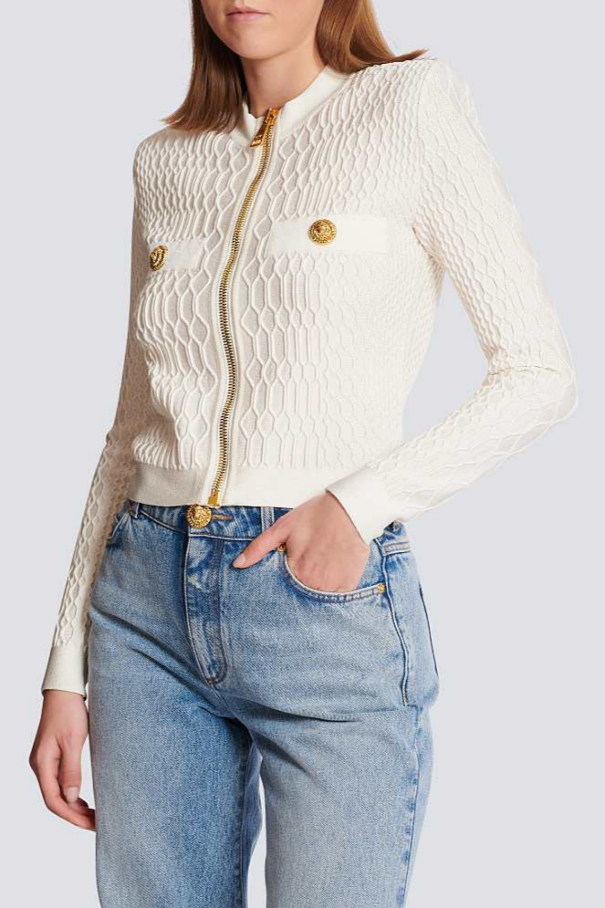 Kabin Crocodile Knit Top – White - OWNCI Kabin Crocodile Knit Top – White - OWNCI