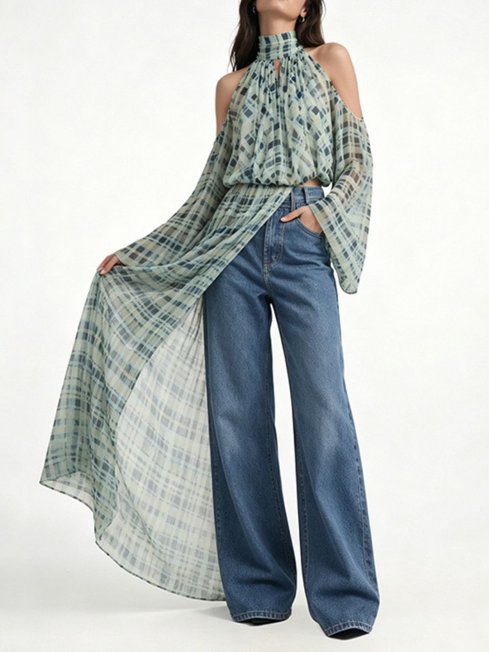 Michaela Check Blouse - OWNCI