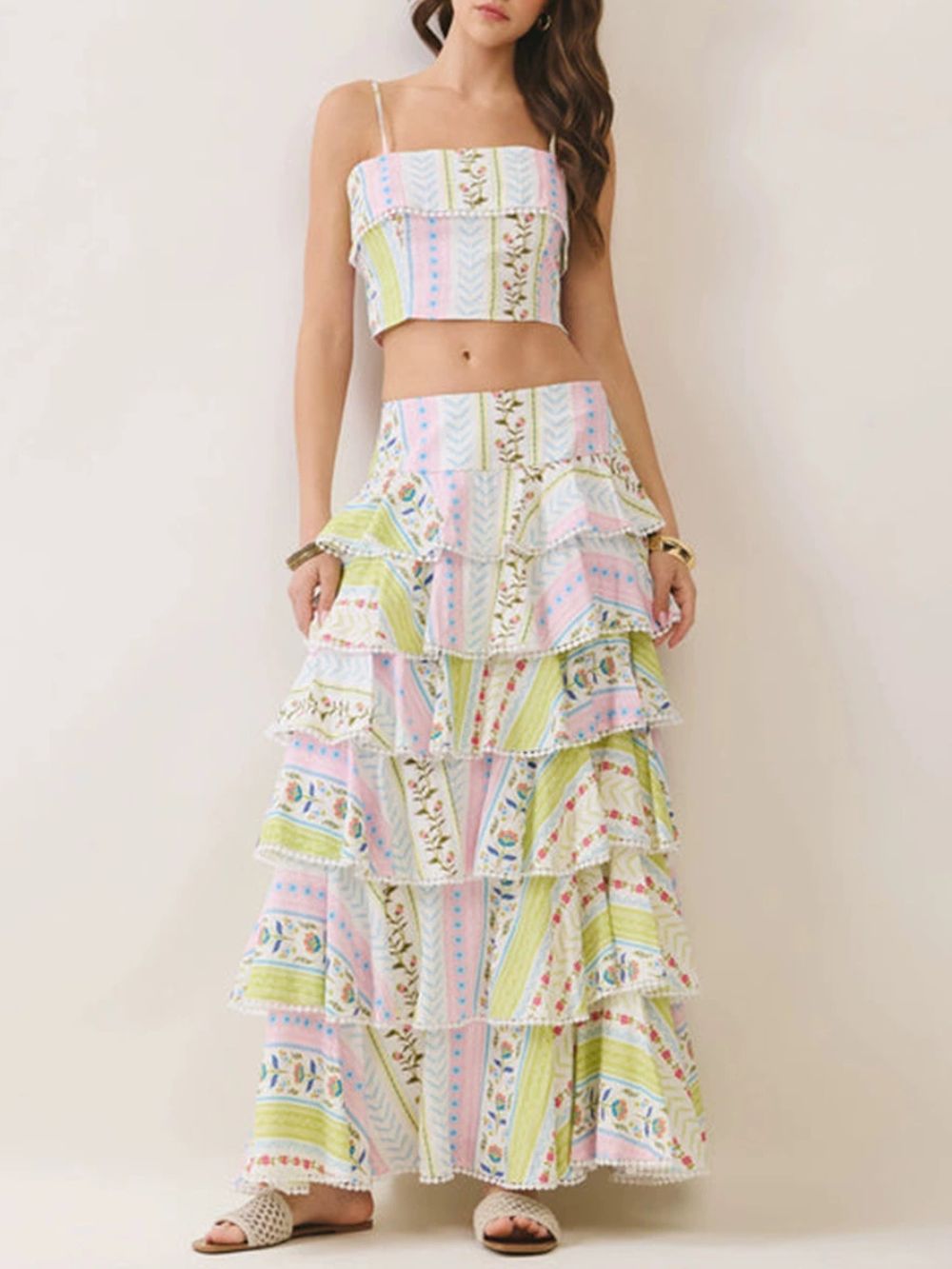 Mauri Printed Layered Two-Piece Set - OWNCI Mauri Printed Layered Two-Piece Set - OWNCI