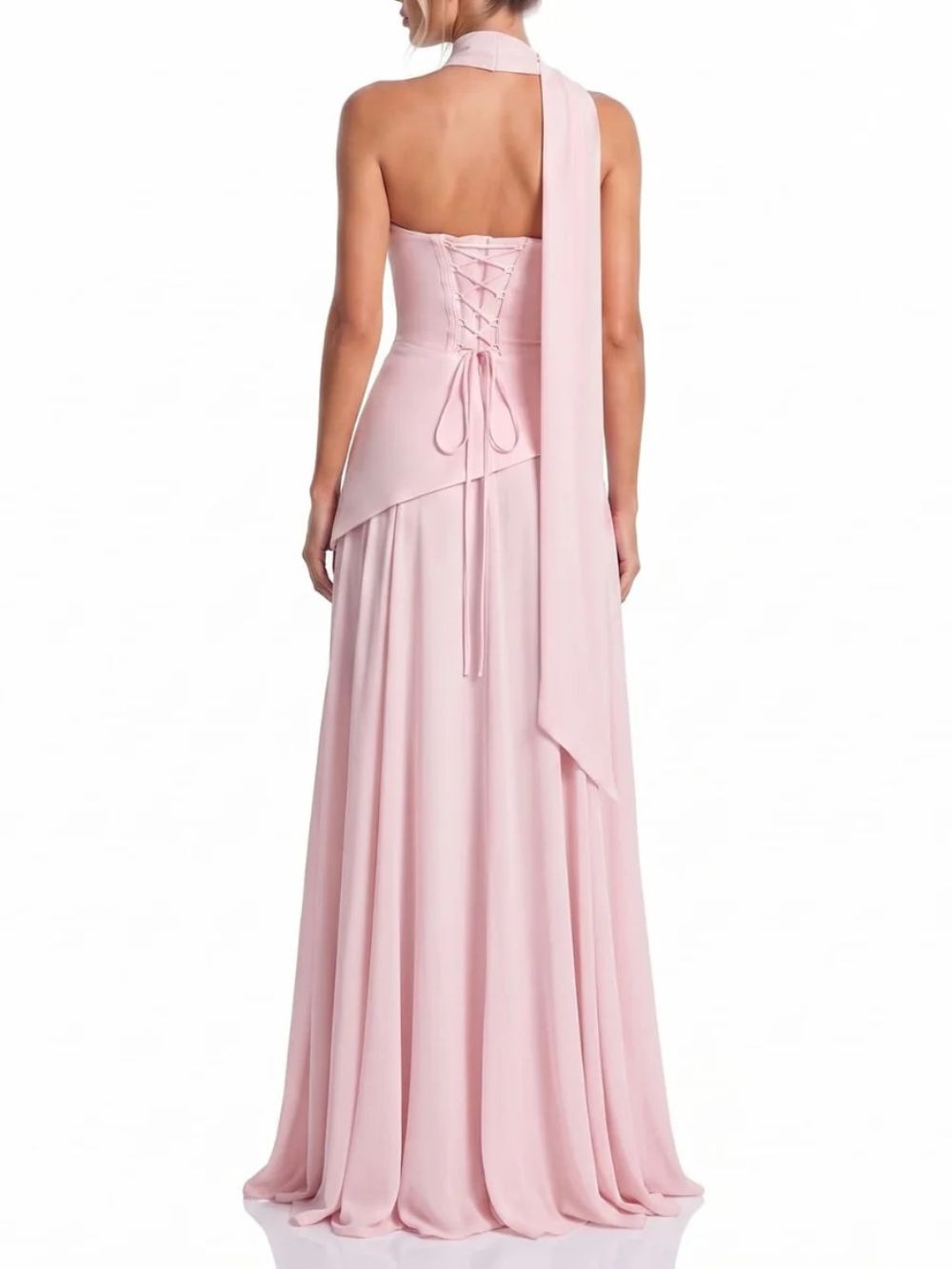 Neskava Scarf Strapless Maxi Dress - OWNCI