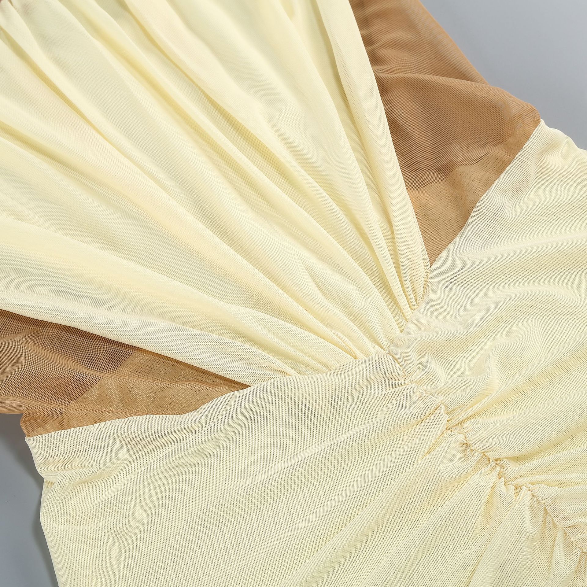 Merab Yellow Slit Maxi Dress - OWNCI