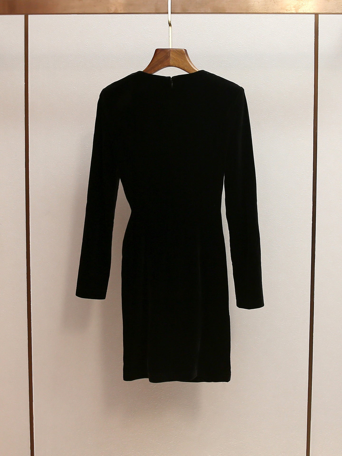 Yvette Black Velvet Embellished Mini Dress - OWNCI Yvette Black Velvet Embellished Mini Dress - OWNCI