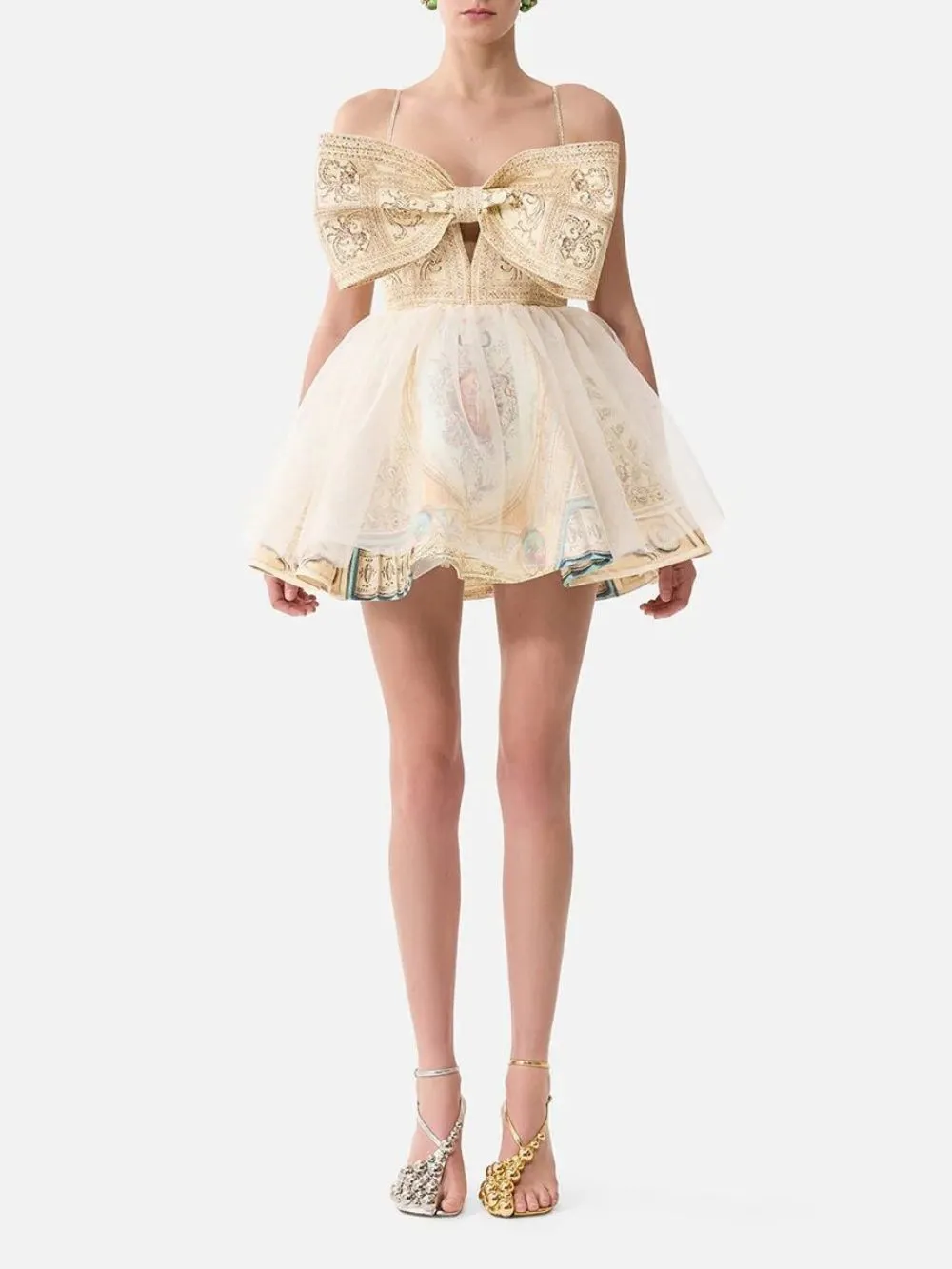 Michela Bow-Front Mini Dress - OWNCI Michela Bow-Front Mini Dress - OWNCI