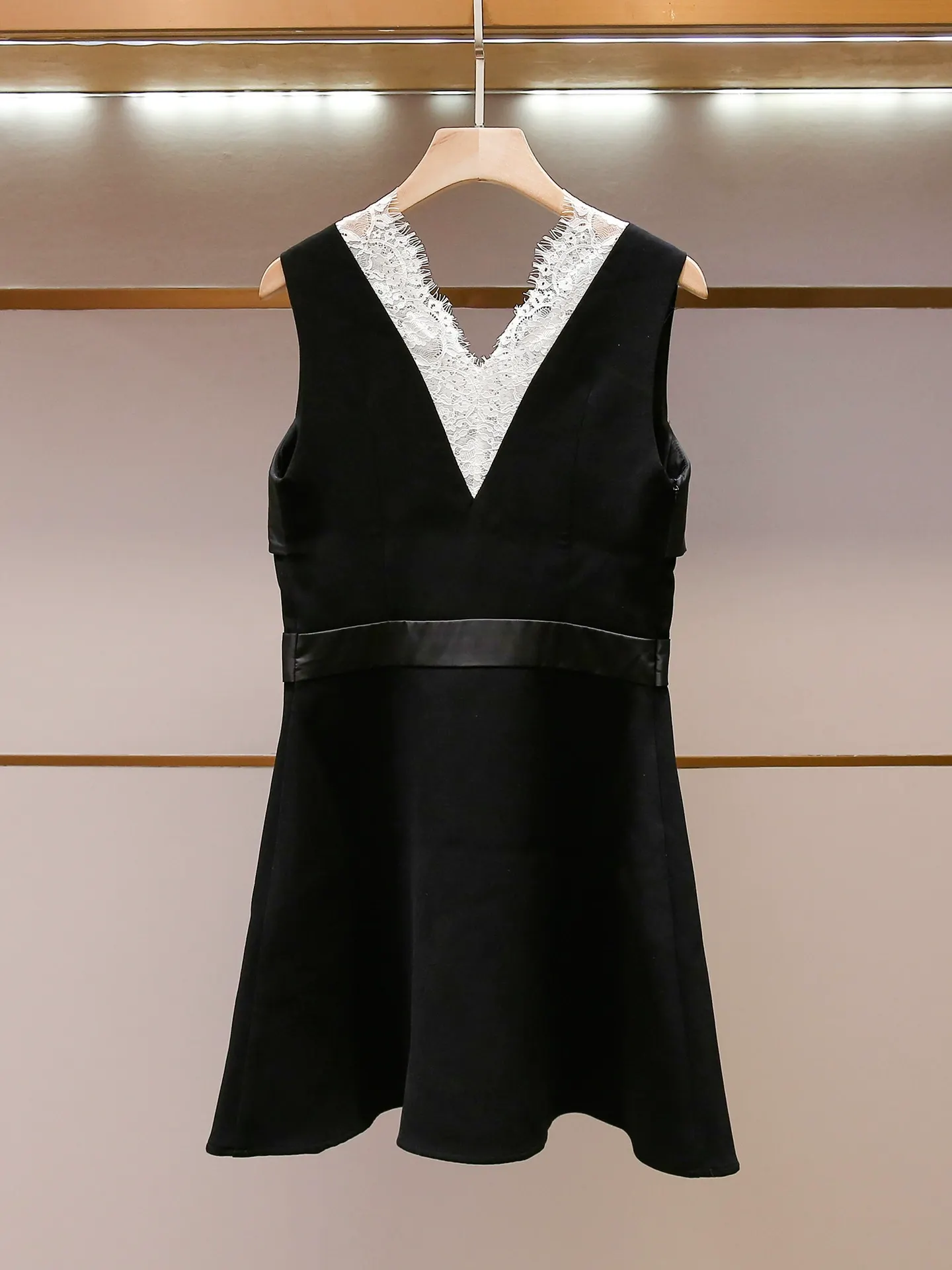 Milena Black Lace Bow Mini Dress - OWNCI Milena Black Lace Bow Mini Dress - OWNCI