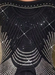 Black Art Deco Beaded Sheath Dress with Tiered Fringe - OWNCI Black Art Deco Beaded Sheath Dress with Tiered Fringe - OWNCI