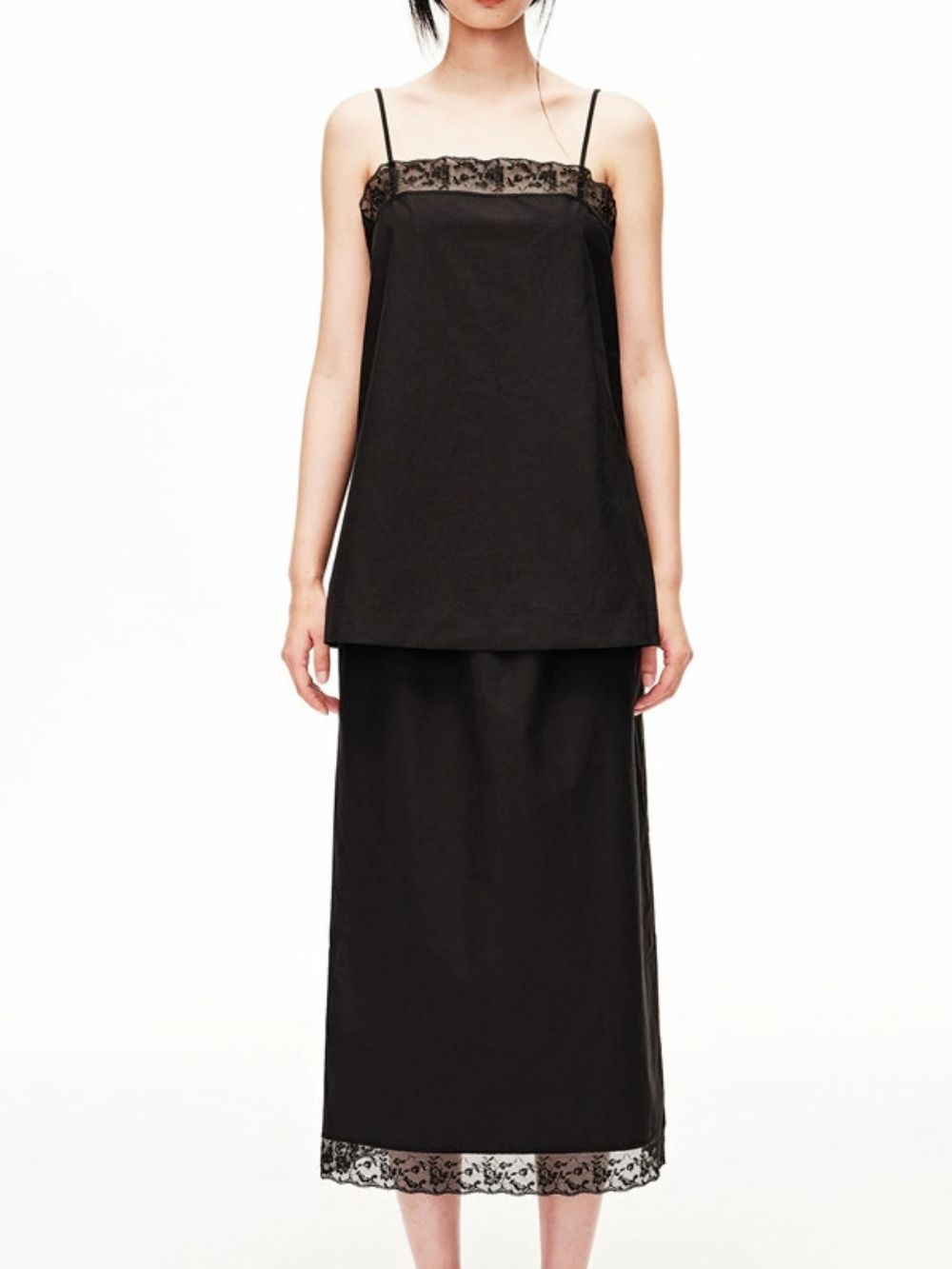 Mesa Black Lace Two-Piece Set - OWNCI