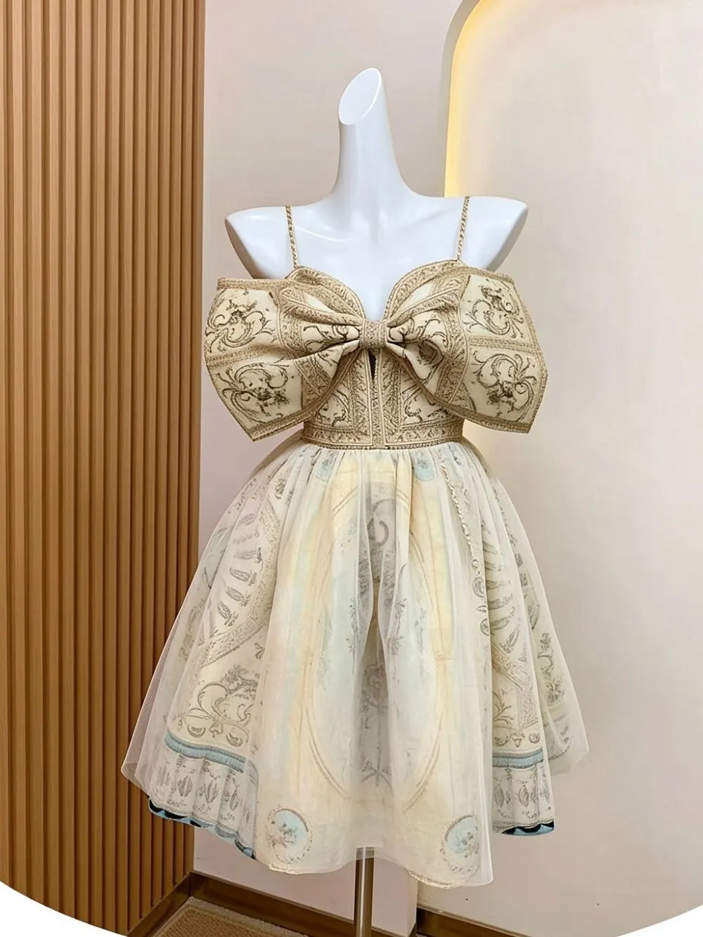Michela Bow-Front Mini Dress - OWNCI