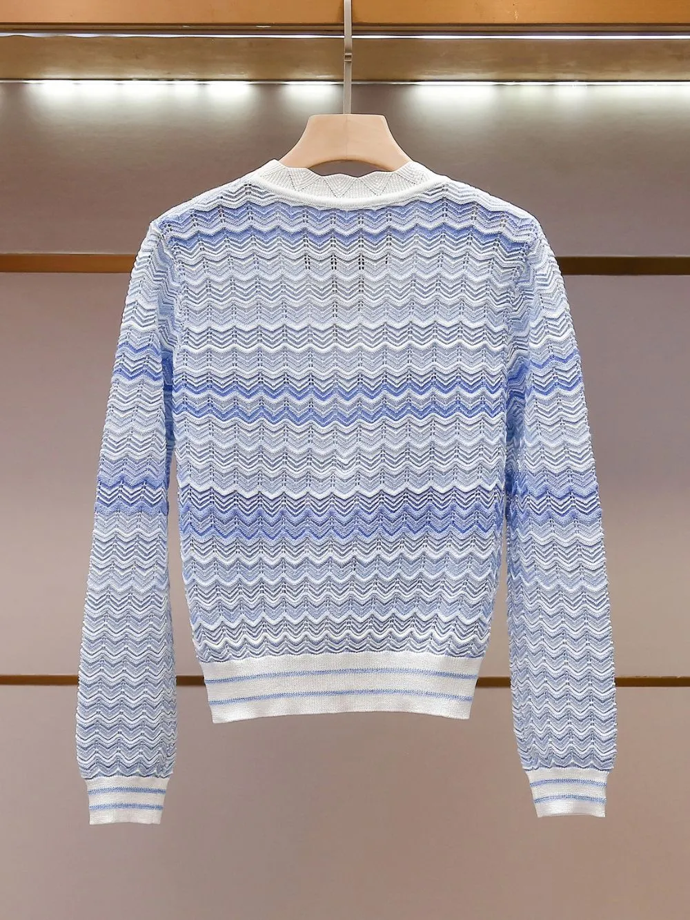 Minnie Blue Stripe Cardigan - OWNCI Minnie Blue Stripe Cardigan - OWNCI