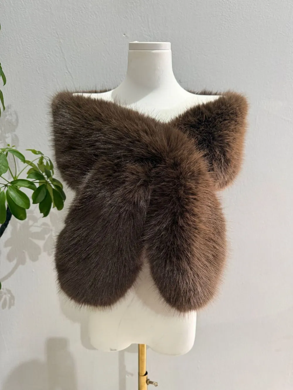 Micha Faux Mink Shawl - OWNCI Micha Faux Mink Shawl - OWNCI
