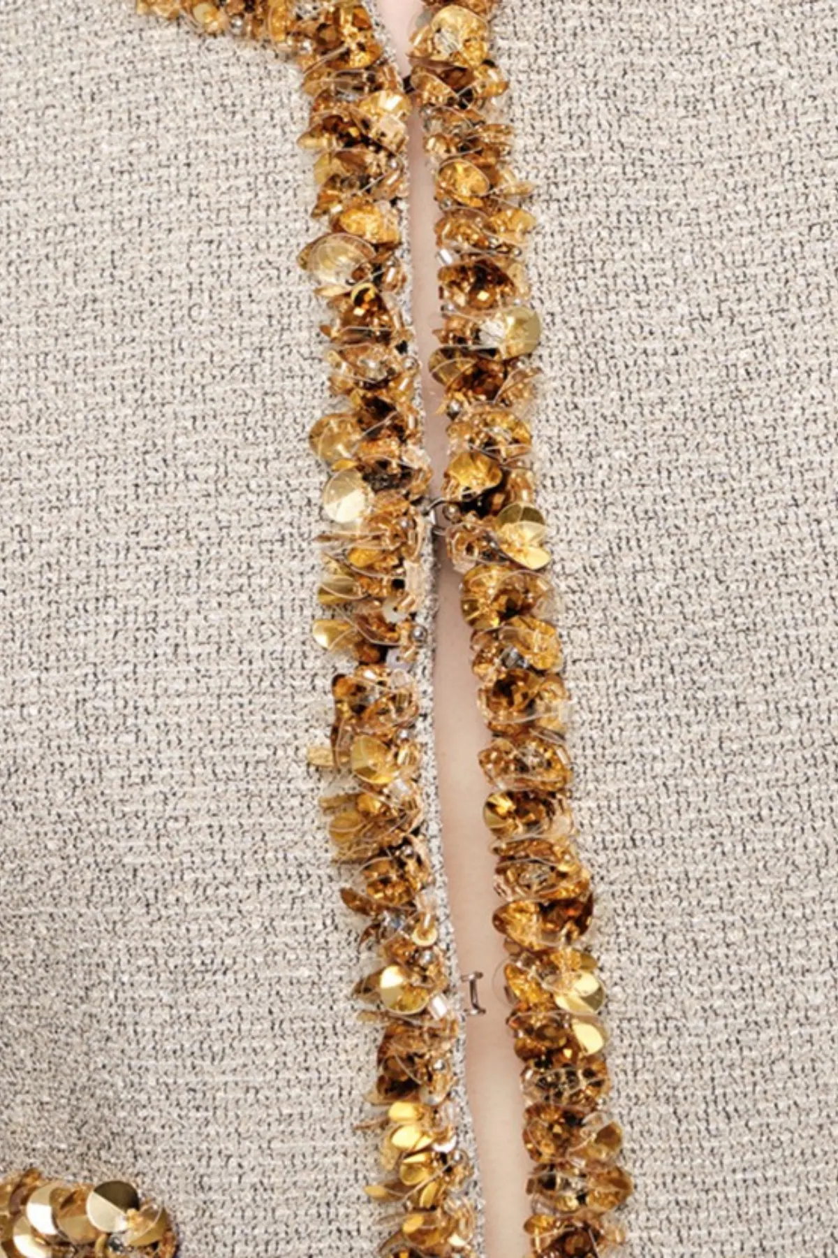 Evangeline Sequin Jacket In Apricot - OWNCI Evangeline Sequin Jacket In Apricot - OWNCI