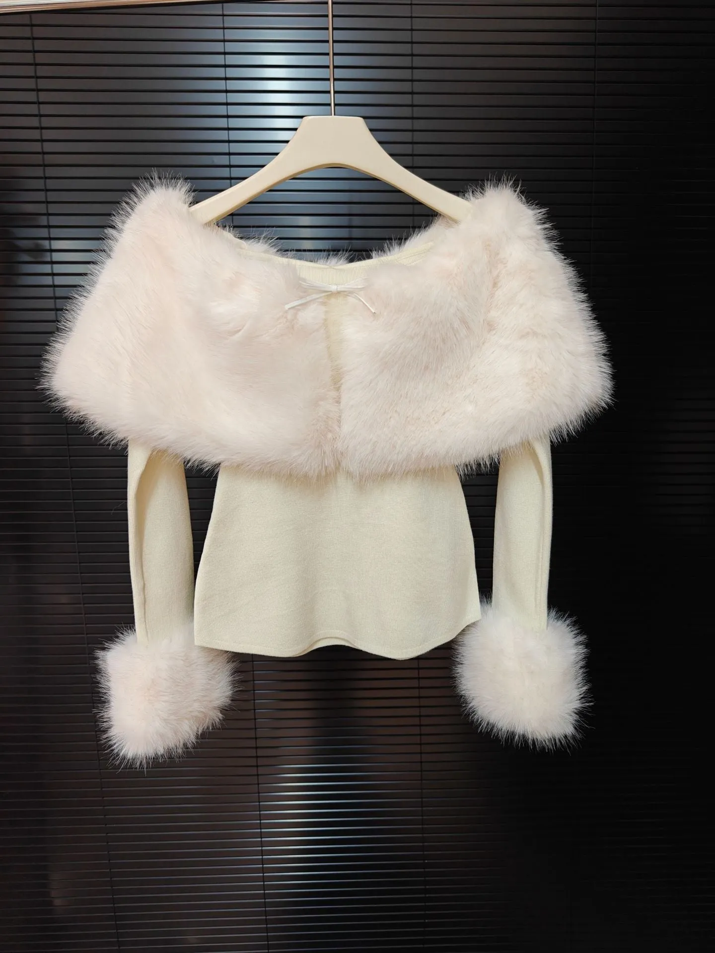 Sherry Off Shoulder Furry Skirt Set - OWNCI Sherry Off Shoulder Furry Skirt Set - OWNCI