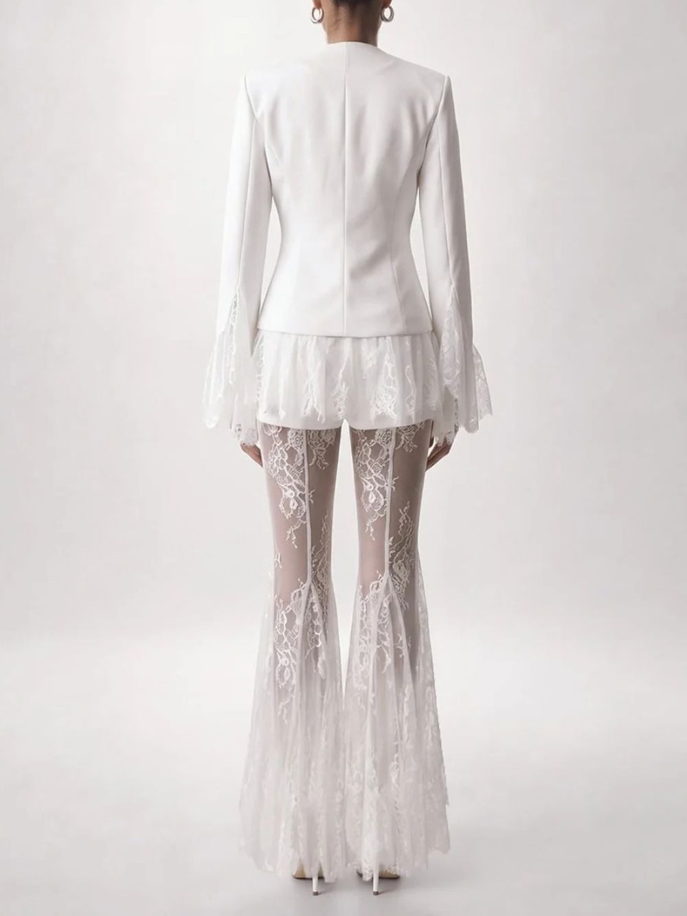 Imselle Lace Flared Pants Set - OWNCI