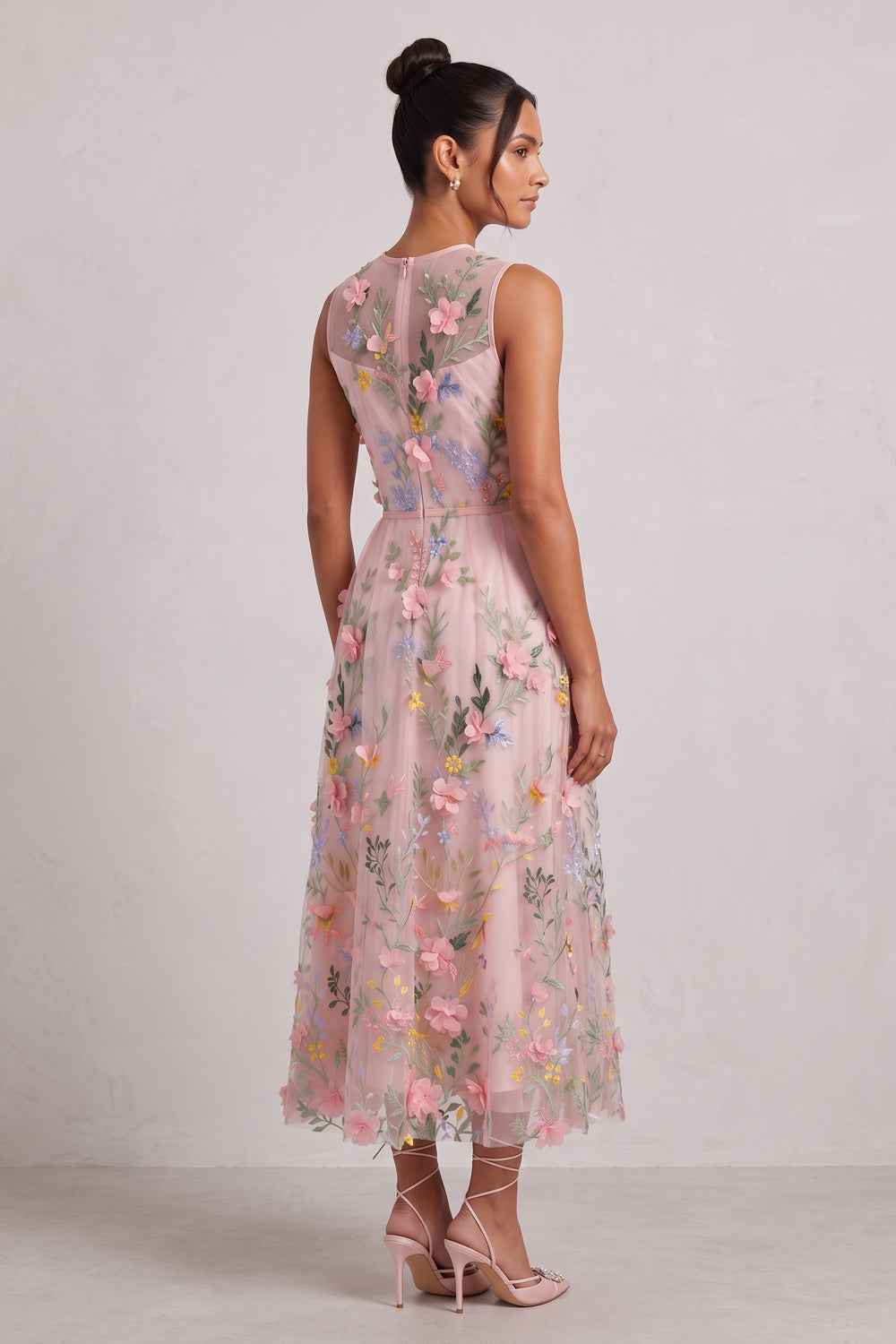Pale Pink Tulle A-Line Dress - OWNCI Pale Pink Tulle A-Line Dress - OWNCI