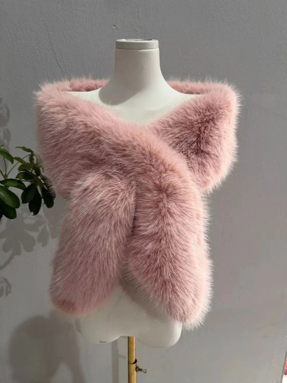 Micha Faux Mink Shawl - OWNCI Micha Faux Mink Shawl - OWNCI